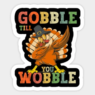 Funny ThanksGiving Turkey Sticker